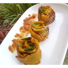 Plantain rolls A picture of Plantain rolls.