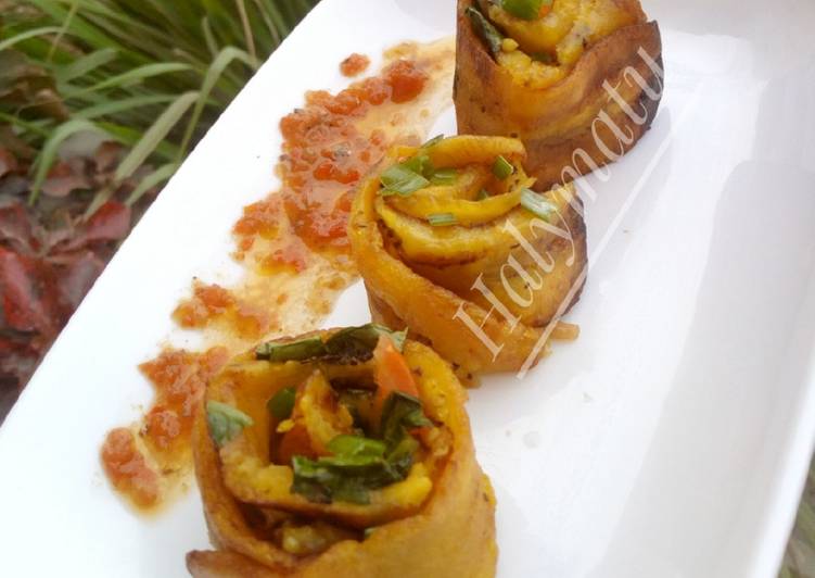 Recipe of Homemade Plantain rolls