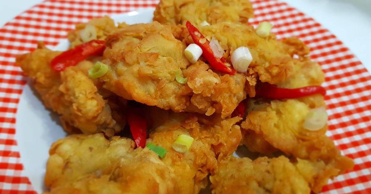 Resep Dada ayam crispy oleh Weta Novinie - Cookpad