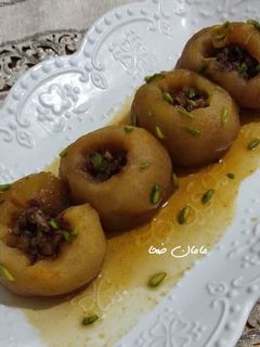 عکسی از دستور دسر سیب