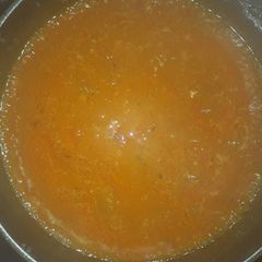 A picture of Chicken stock serving.