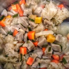 Carrots Clavaria Mushrooms and Fish Balls Soup A picture of Carrots Clavaria Mushrooms and Fish Balls Soup.