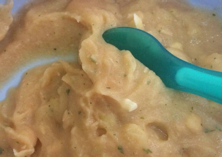 Resep masakan MPASI Kentang Salmon 6mos | Cara Masak MPASI Kentang Salmon 6mos Yang Sedap