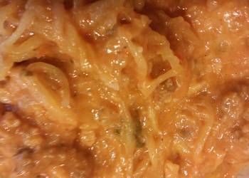 How to Recipe Yummy Tomato Cream with Meat over Spaghetti Squash