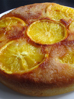 A picture of Rice Cooker Orange Upside-down Cake.