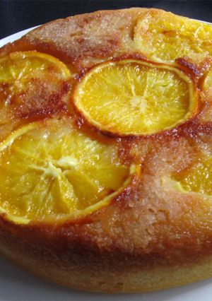 A picture of Rice Cooker Orange Upside-down Cake.