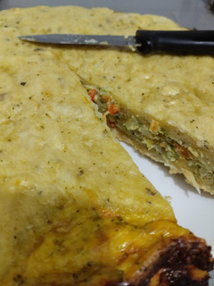 Una foto de Tarta de brócoli y zanahoria