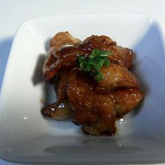 A picture of Yakitori-style Crispy Chicken Skin.