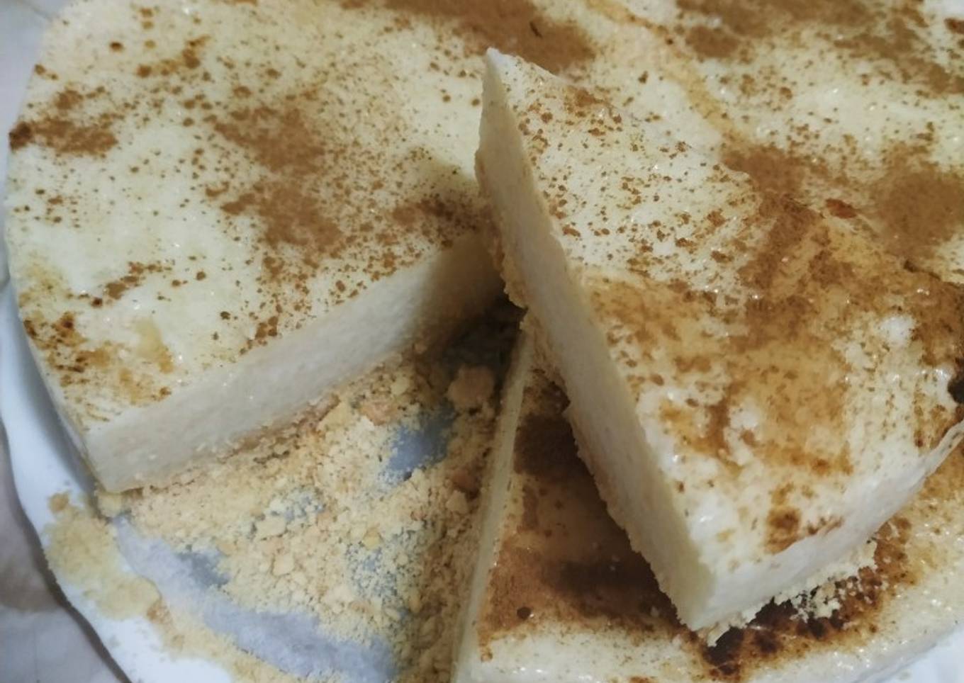 Tarta de arroz con leche