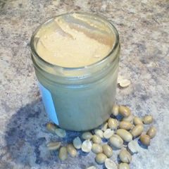 A picture of Homemade peanut butter.