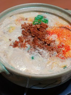 A picture of Spicy Soy Milk Dan Dan Hotpot.