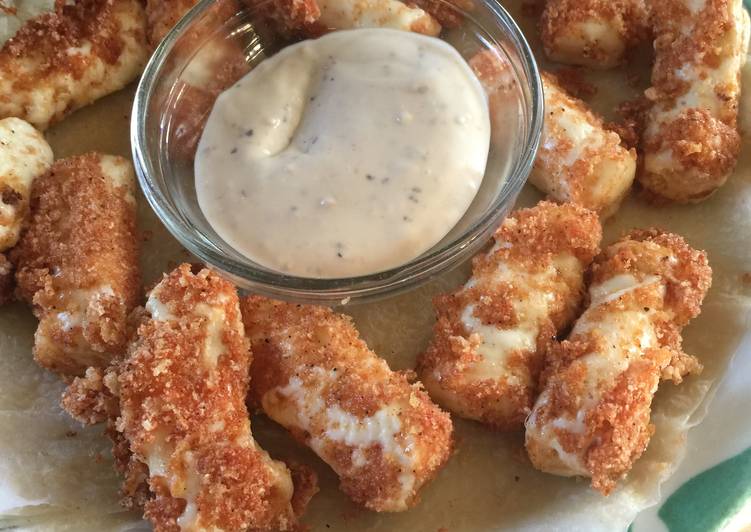 Steps to Prepare Award-winning Lo Carb Mozzarella Sticks