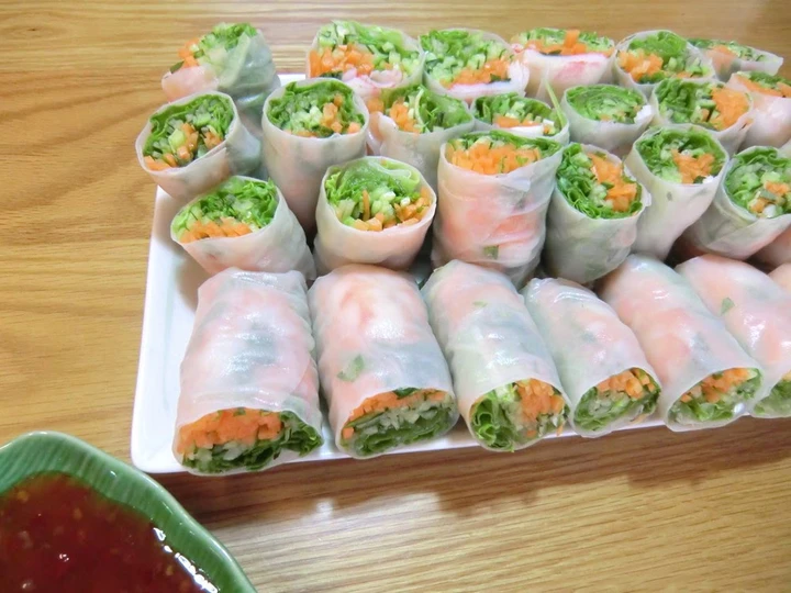 Easy Steps to Make|Recipe} Fresh Spring Rolls with Shrimp, Can Pamper Your Tongue