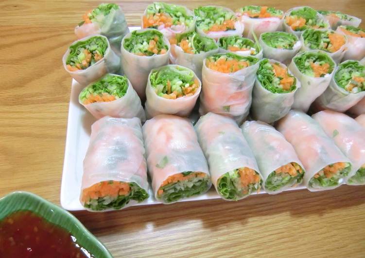 Step-by-Step Guide to Prepare Super Quick Homemade Fresh Spring Rolls with Shrimp