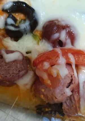 صورة لوصفة بيتزا 🍕🍕