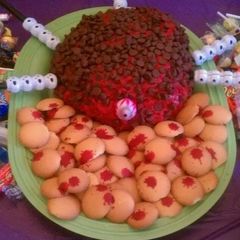 Blood Ball (Red Velvet Cheese Ball) A picture of Blood Ball (Red Velvet Cheese Ball).