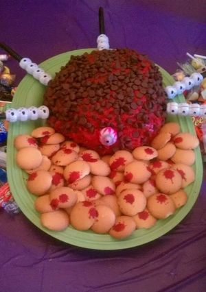 A picture of Blood Ball (Red Velvet Cheese Ball).