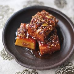 A picture of Korean Braised Atsuage.