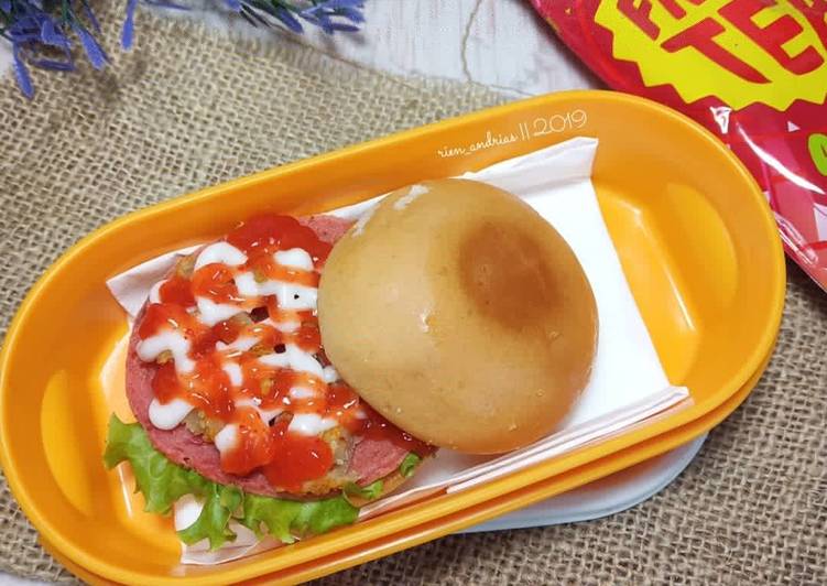 Cara Gampang mengolah Bekal Sekolah Anak (Burger Nuget), Lezat