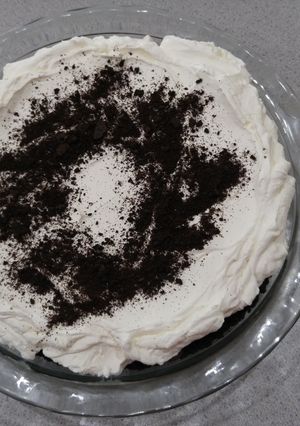 A picture of Old Fashion Chocolate Cream Pie!.