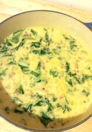 A picture of Zuppa Toscana Soup (Olive Garden Soup).