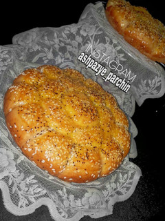 عکسی از دستور نان کندوعسل بدون فر 🌸