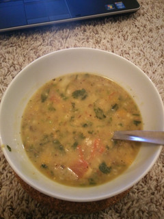 A picture of Pulses and barley soup.