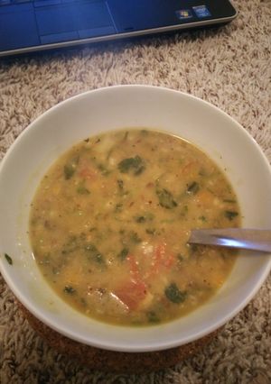 A picture of Pulses and barley soup.