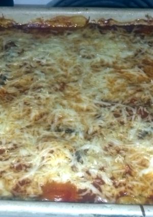 A picture of Three Cheese Eggplant Lasagna.