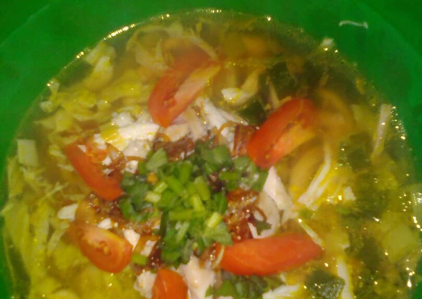 Soto ayam rumahan praktis,segar