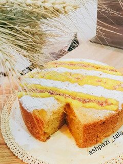 عکسی از دستور کیک با طعم بستنی سنتی 😋