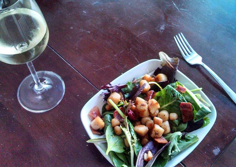 Recipe of Favorite Bacon Cooked Scallop Salad