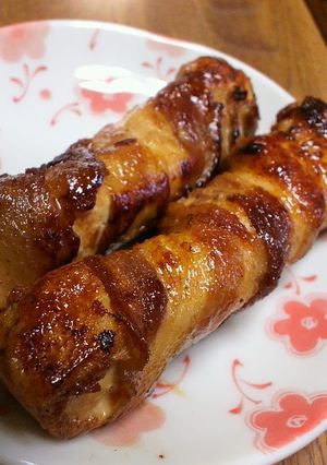 A picture of Delicious Pork Wrapped Tofu.