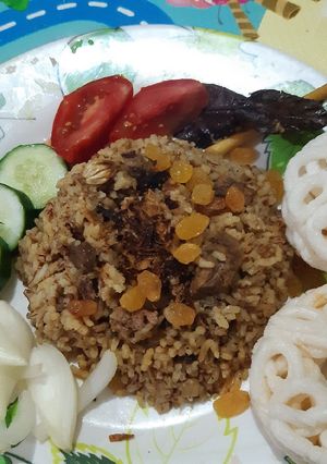 Foto resep Nasi Kebuli Kambing Rice Cooker