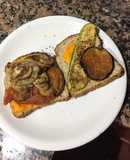 Sándwich Vegetariano con mayonesa de Zanahoria