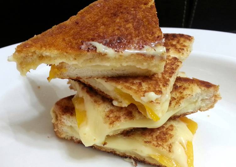 Simple Way to Prepare Perfect Peach And Cheese Sandwich