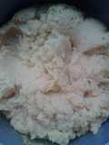 Jamaican turn corn meal and steamed fish head