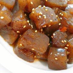 A picture of Simple Tasty and Spicy Konnyaku for Bento.