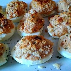 A picture of Polish Stuffed Eggs.