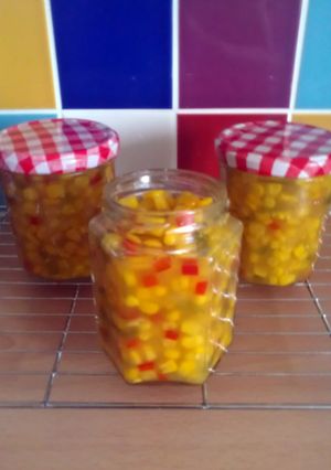 A picture of Vickys Sweetcorn Relish, GF DF EF SF NF.