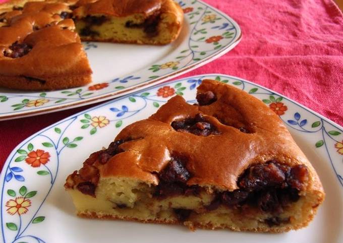 Tofu Cake with Walnuts and An (Sweet Bean Paste)