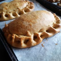 A picture of Home-made Teri oggys - or Welsh pasties.