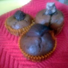 A picture of Home made chocolate cupcakes.