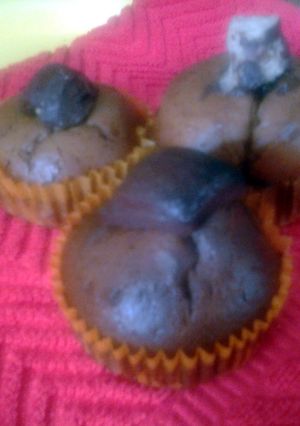 A picture of Home made chocolate cupcakes.
