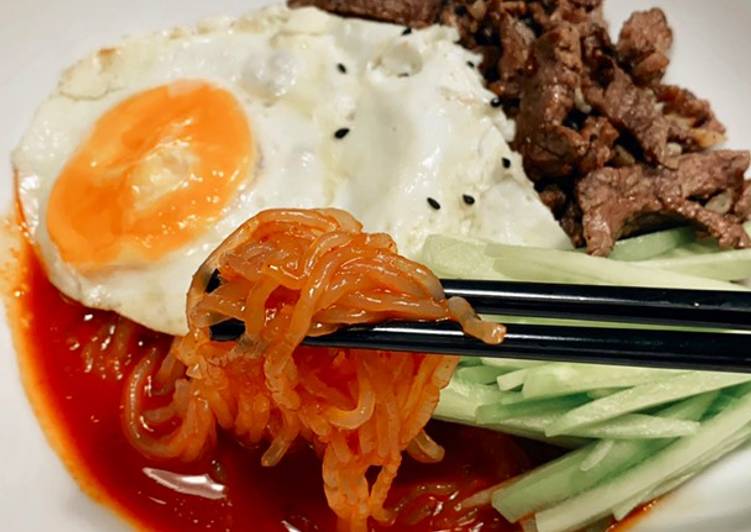 Resep Shirataki Bibimguksu Ala Cha Seung Won Yang Lezat