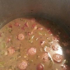 A picture of Super yummy easy gumbo.