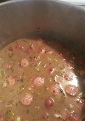 A picture of Super yummy easy gumbo.