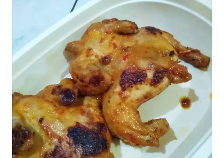 Resep Ayam Bakar Bumbu Rujak teflon Anti Gagal