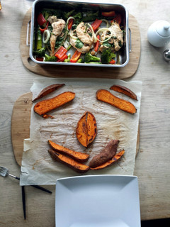 A picture of chicken special.
