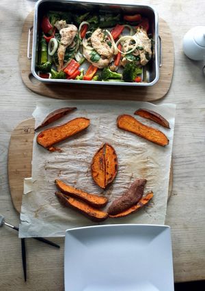 A picture of chicken special.